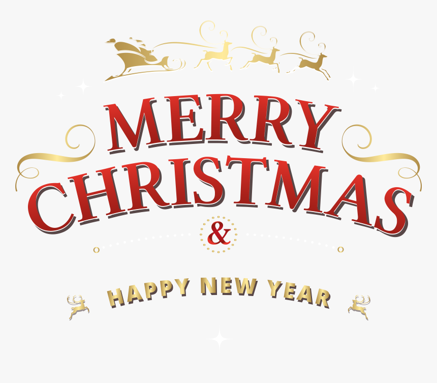 Merry Christmas And Happy New Year Png, Transparent Png, Free Download