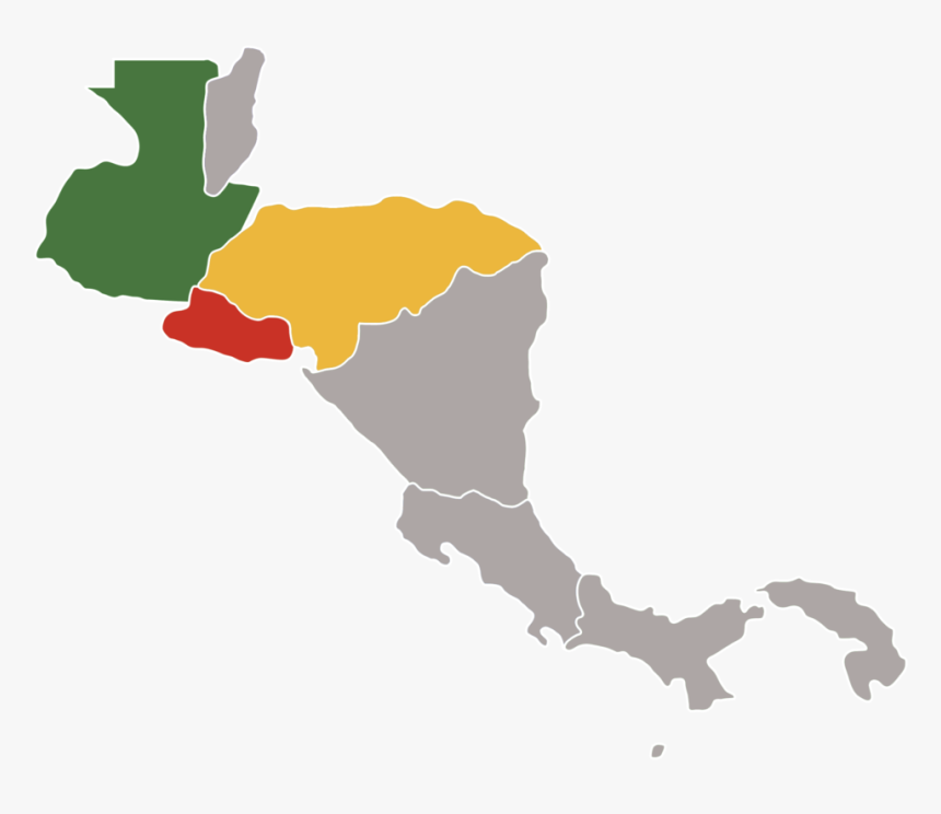 New Central America - Central America Clear Map, HD Png Download, Free Download