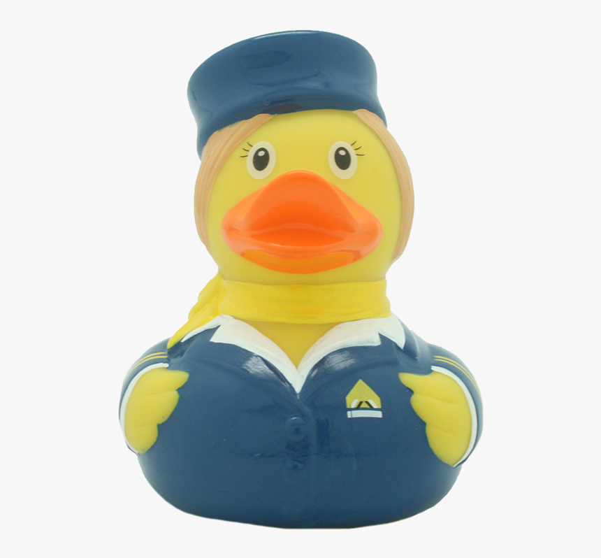 Rubber Duck Stewardess Bath Duck - Flight Attendant Rubber Duck, HD Png Download, Free Download