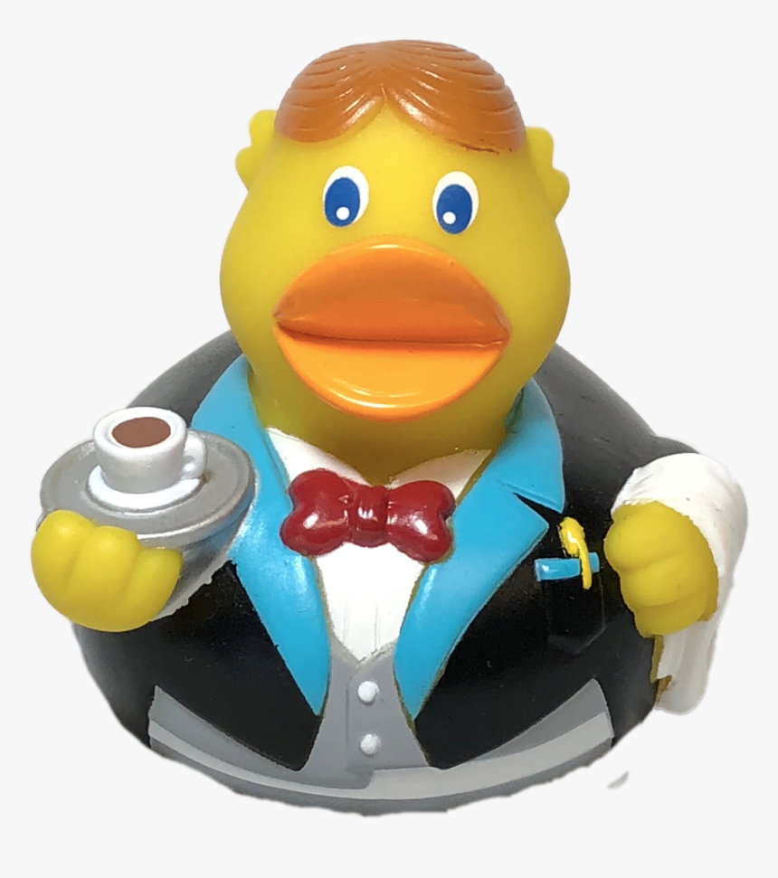 Waiter Rubber Duck , Png Download - Bath Toy, Transparent Png, Free Download