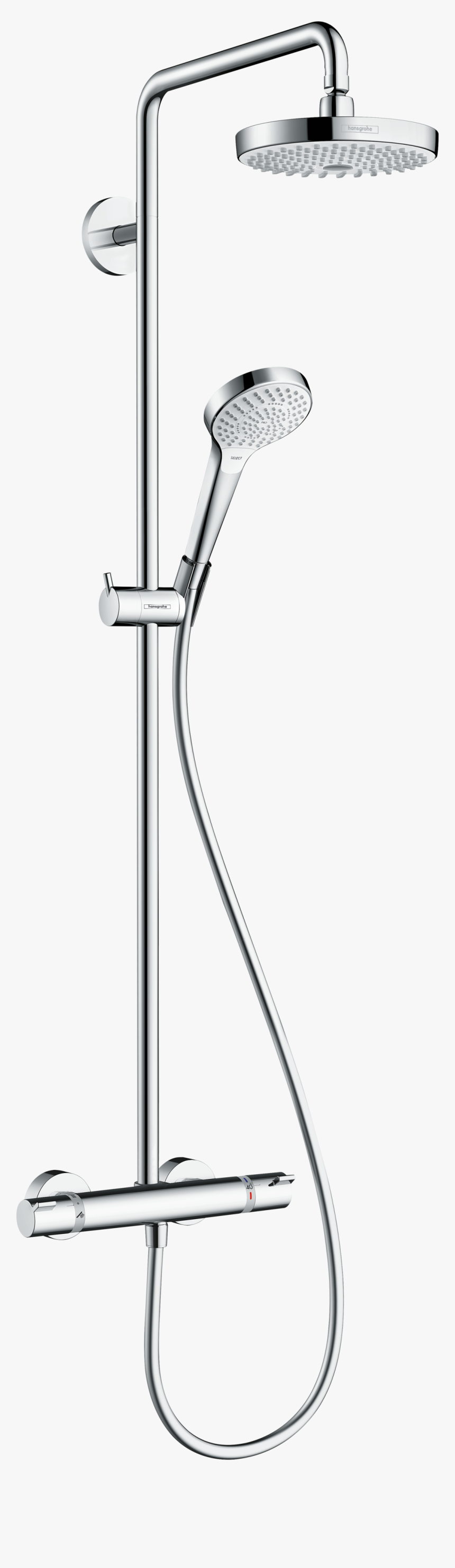 Showerpipe 180 2jet With Thermostat - Hansgrohe 272534, HD Png Download, Free Download