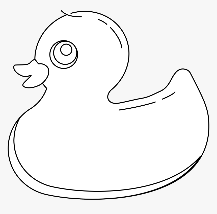 Rubber Ducky Cliparts - White Rubber Duck Black Background, HD Png Download, Free Download