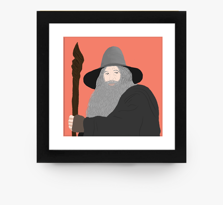 011 Gandalf The Grey , Png Download - Picture Frame, Transparent Png, Free Download