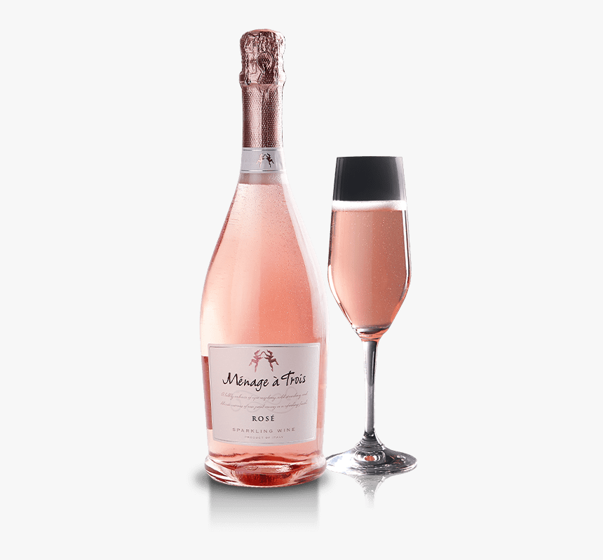 Sparkling Rosé - Menage A Trois Sparkling Rose, HD Png Download, Free Download