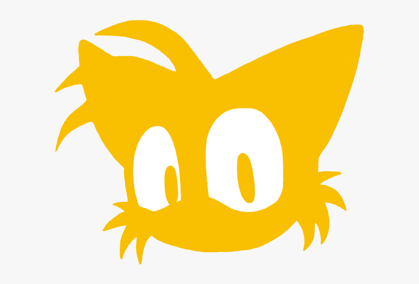 Tails Head Silhouette By Samsonic - Tails Sonic Silhouette, HD Png Download, Free Download