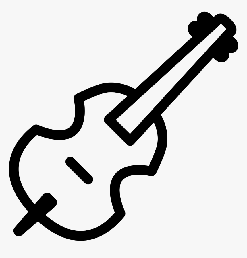 Alt Text - Violin Icon Png White, Transparent Png, Free Download