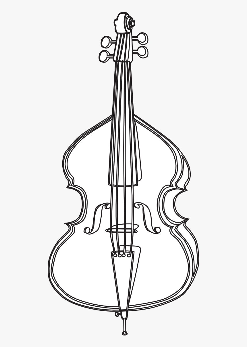 Cello Black And White Clipart - Cello Black And White, HD Png Download, Free Download