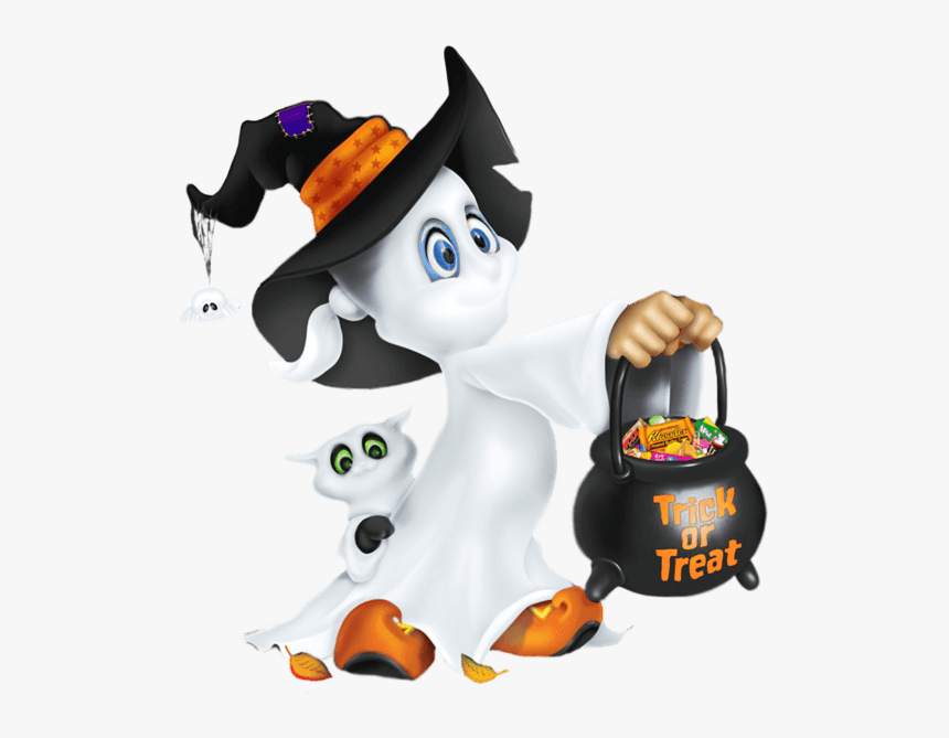 Ghost Trick Halloween - Transparent Cute Halloween Png, Png Download, Free Download