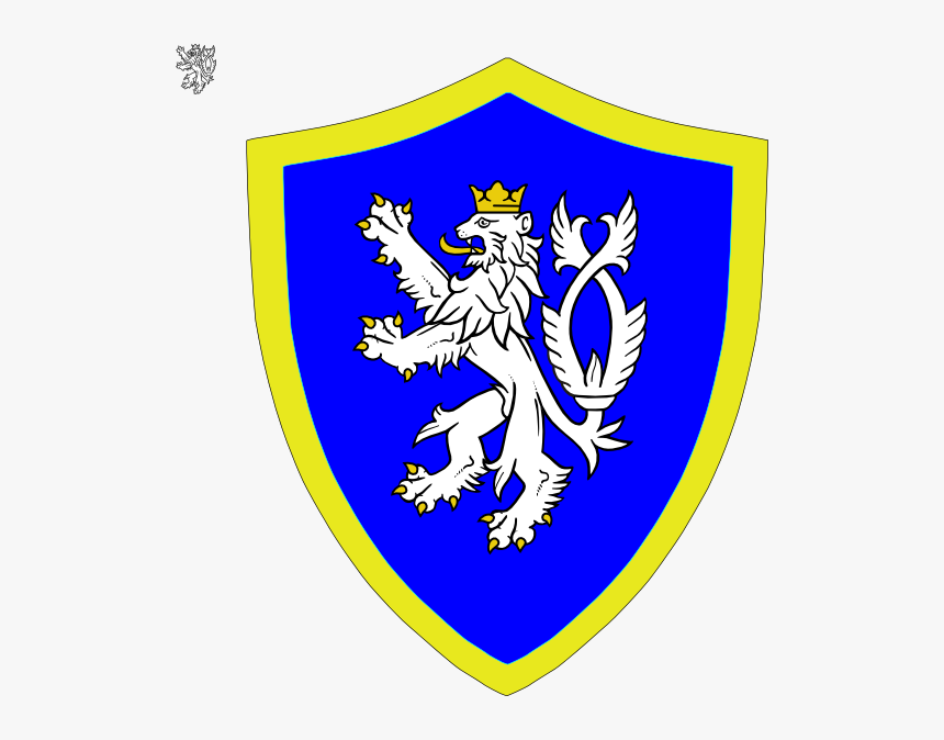 Lion On Shield Svg Clip Arts - Czech Republic Coat Of Arms, HD Png Download, Free Download