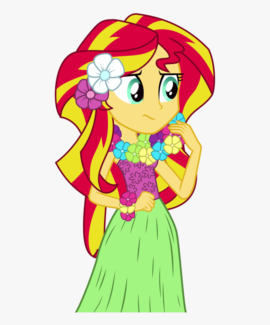 Hula Sunset Shimmer By Mohawgo - Sunset Shimmer My Little Pony Equestria Girls, HD Png Download, Free Download