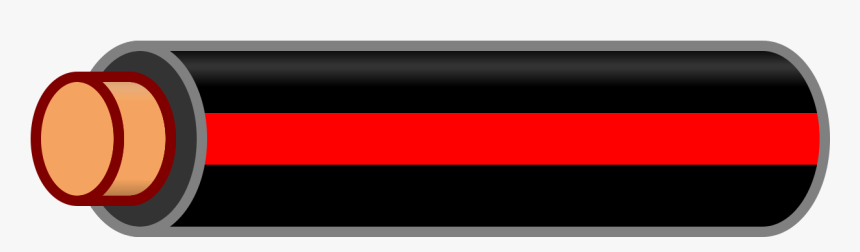 Black Wire With Red Stripe, HD Png Download, Free Download