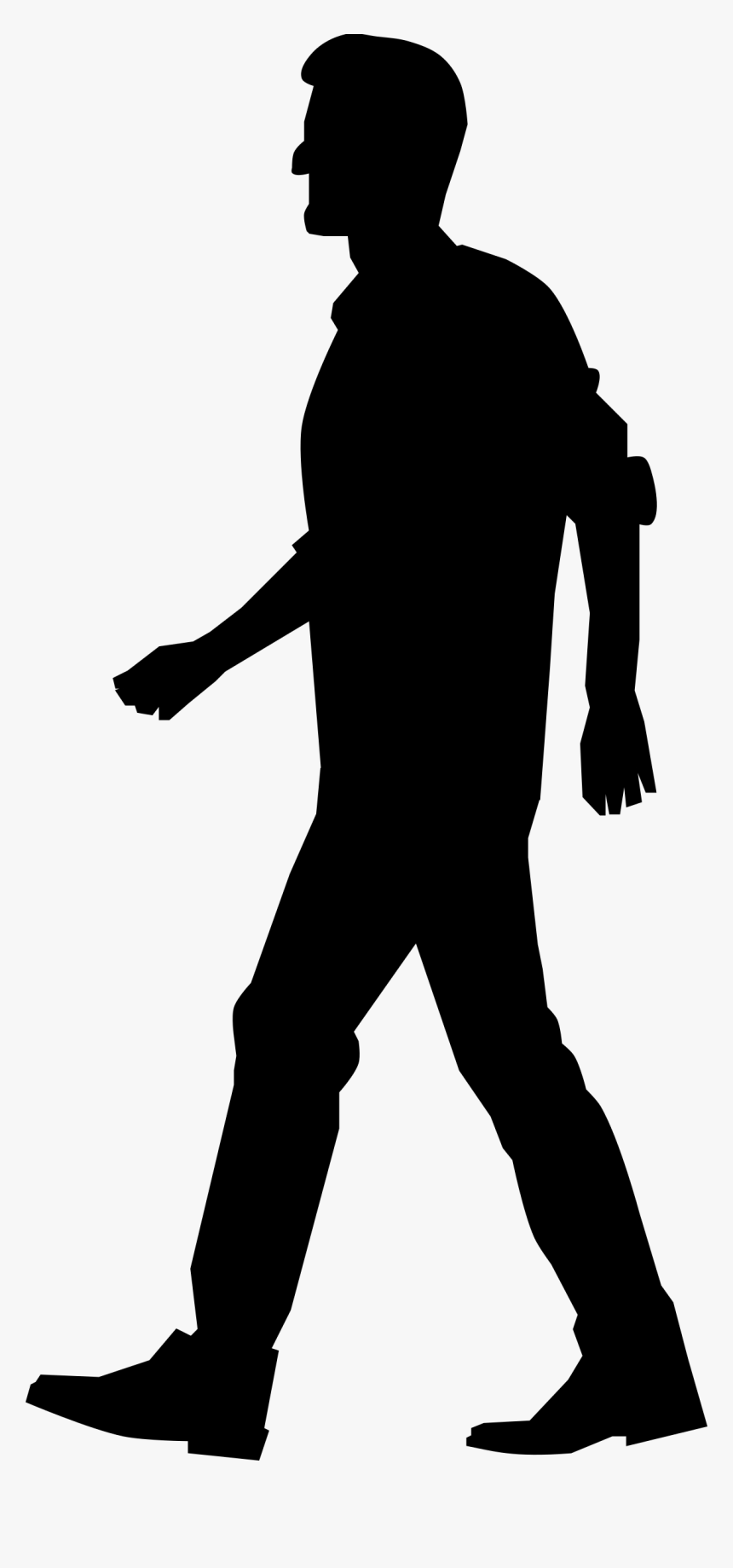 Walking Computer Icons Clip Art - Person Walking Silhouette Png, Transparent Png, Free Download