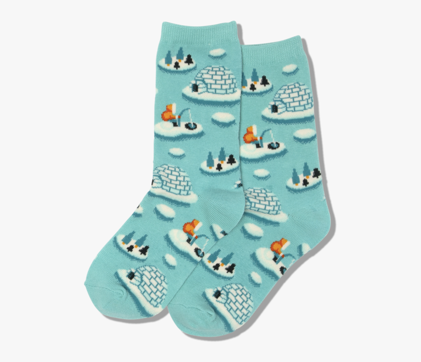 Kid"s Igloos Crew Socks"
 Class="slick Lazy Image Js - Christmas Stocking, HD Png Download, Free Download