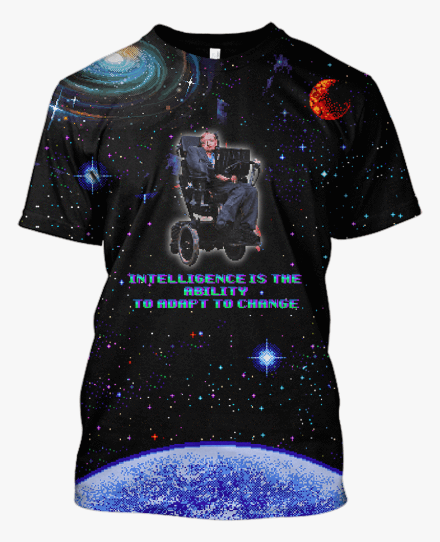 Gearhuman 3d Stephen Hawking Tshirt - Stephen Hawking T Shirt, HD Png Download, Free Download