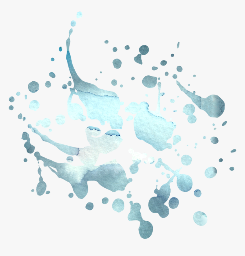 Transparent Blue Splatter Png - Png Brush Water Effect, Png Download, Free Download