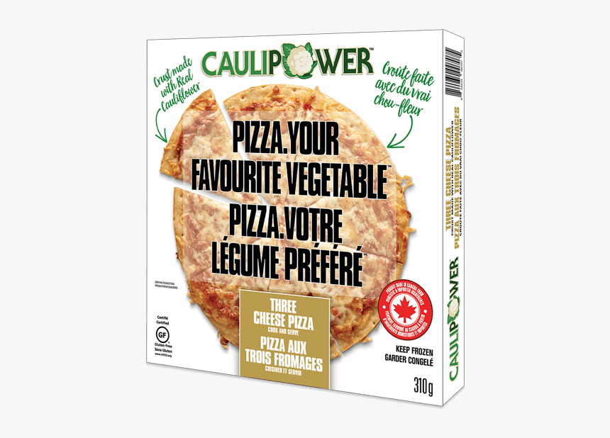 Three Cheese Caulipower Pizza Packaging - Pizza De Coliflor Walmart, HD Png Download, Free Download