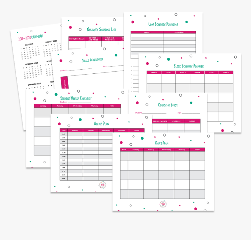 Free Homeschool Planner - Planner 2020 Free Download, HD Png Download, Free Download