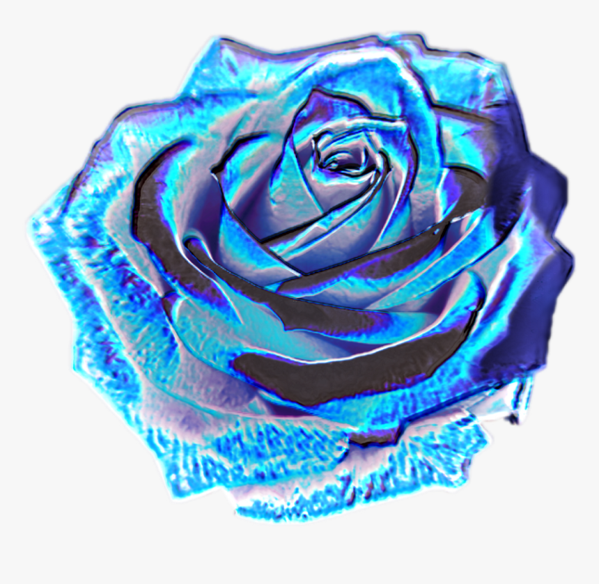 Rose Holo Holographic Holo Holographic Vaporwave Aesthe - Aesthetic Vaporwave Rose Png, Transparent Png, Free Download