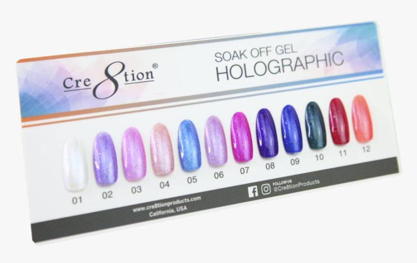 Holographic Color Chart - Nail Polish, HD Png Download, Free Download