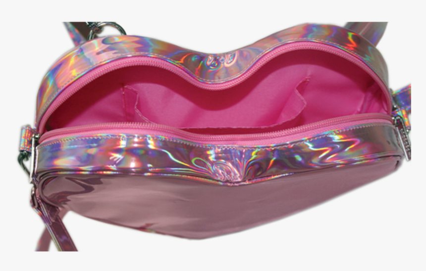 Pink Holographic Heart Bag, HD Png Download, Free Download
