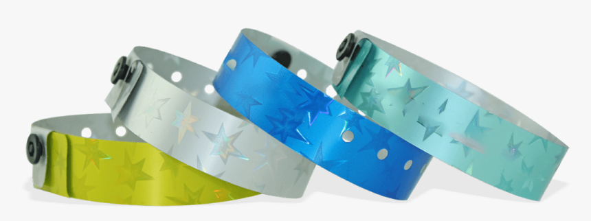 Holographic Wristbands 19 Mm Stars - Holographic Wristband Png, Transparent Png, Free Download