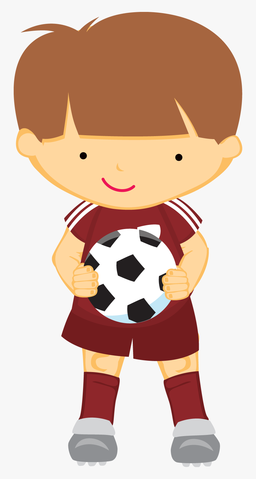 Zwd White Star Soccerboy - Jogador De Futebol Cute, HD Png Download, Free Download