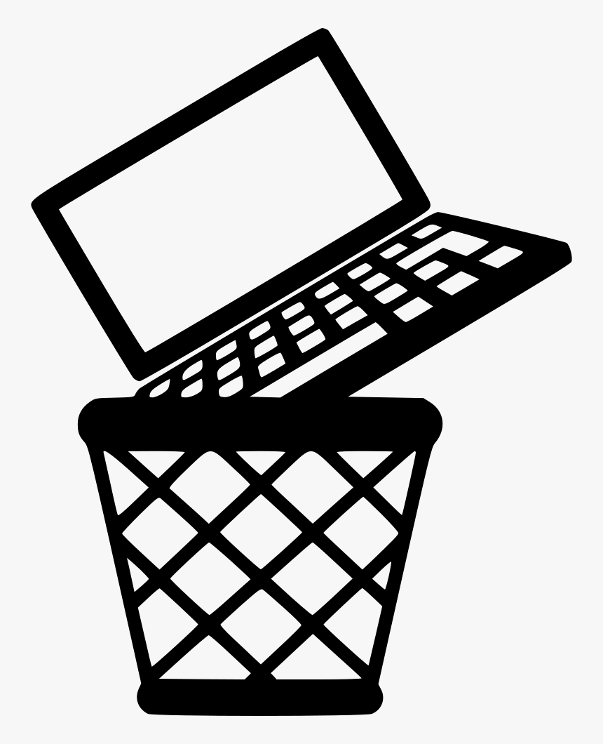 Notebook Laptop Garbage Trash Basket Bad - Animated Basketball Hoop Transparent Background, HD Png Download, Free Download