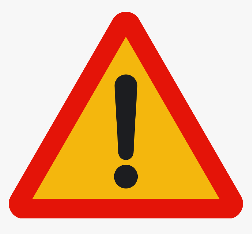 Sign Of Danger Png Clipart , Png Download - Construction Road Signs South Africa, Transparent Png, Free Download