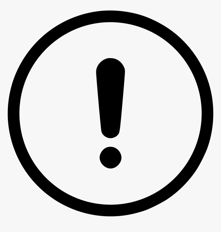 Attention Danger Warning Signal - Exclamation Mark Circle Png, Transparent Png, Free Download