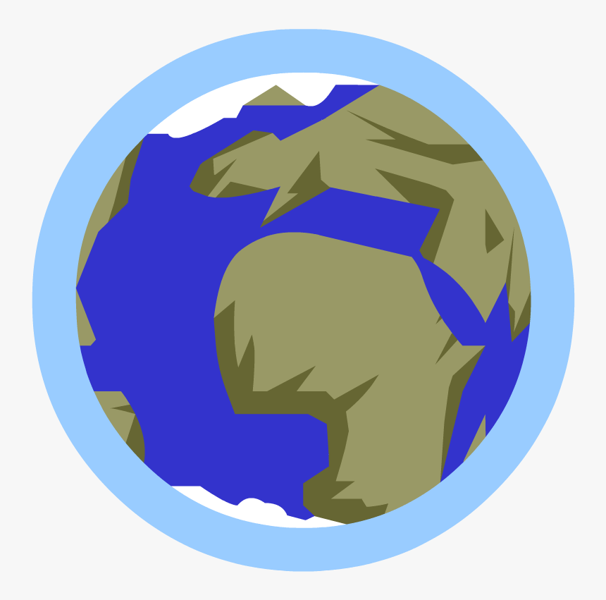 Earth Atmosphere Png - Cartoon Earth With Atmosphere, Transparent Png, Free Download