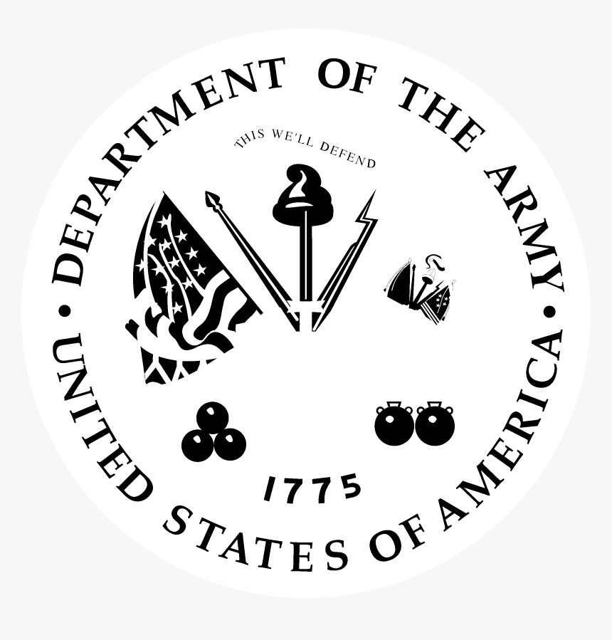 Us Department Of The Army Logo Black And White - Department Of The Army, HD Png Download, Free Download