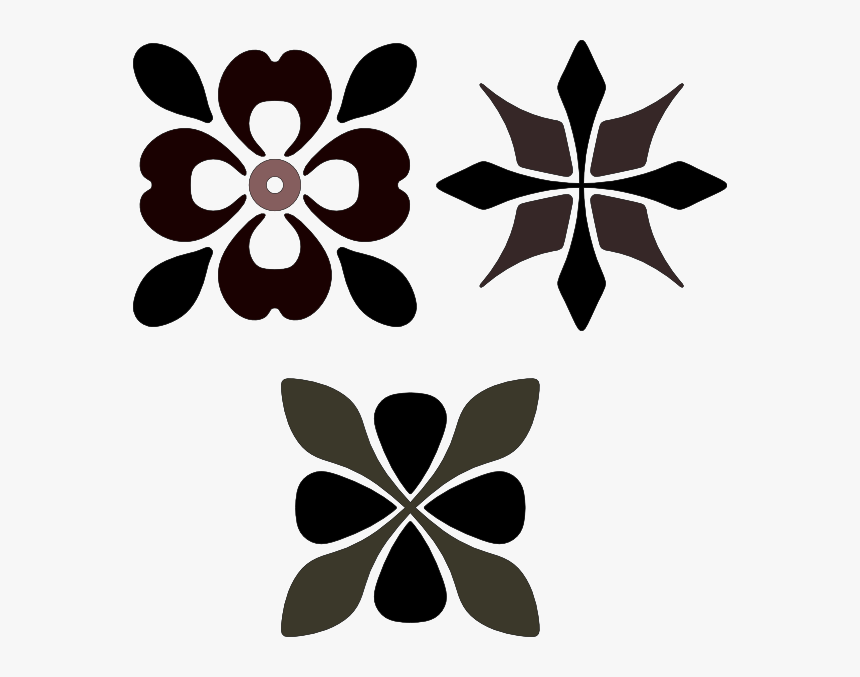 Flower Ornaments Svg Clip Arts - Clip Art Bunga Ornament, HD Png Download, Free Download