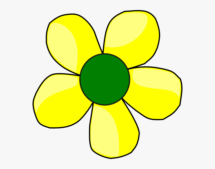 Yellow Flower Svg Clip Arts - Portable Network Graphics, HD Png Download, Free Download