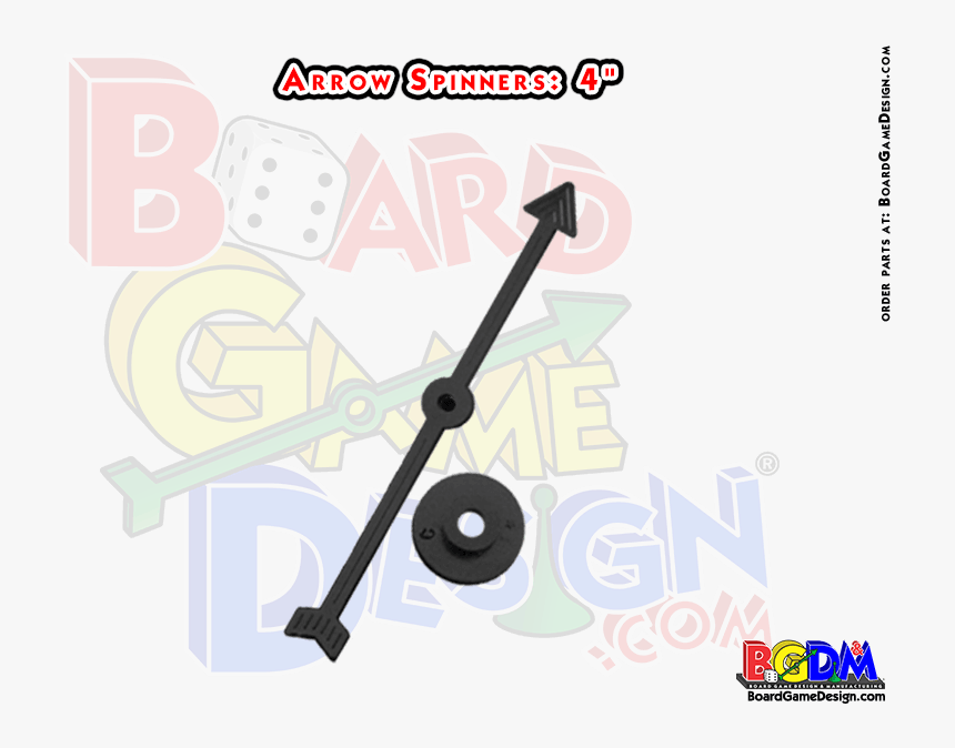 Game Spinner Arrows 4" - Spinner Arrow With Base, HD Png Download, Free Download