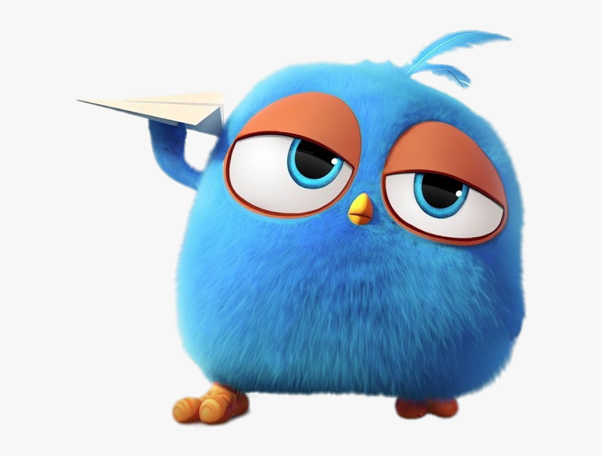 Angry Bird Blue Flying Paper Plane - Angry Birds Blues, HD Png Download, Free Download