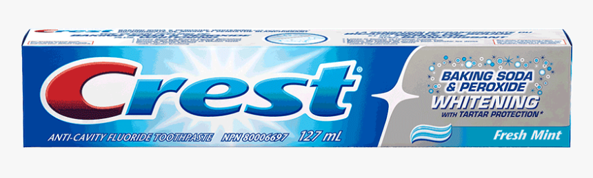 Crest Baking Soda & Peroxide Whitening Toothpaste - Crest Toothpaste With Baking Soda And Peroxide, HD Png Download, Free Download