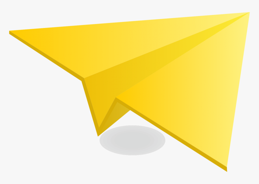 Yellow Paper Plane Png Image, Transparent Png, Free Download
