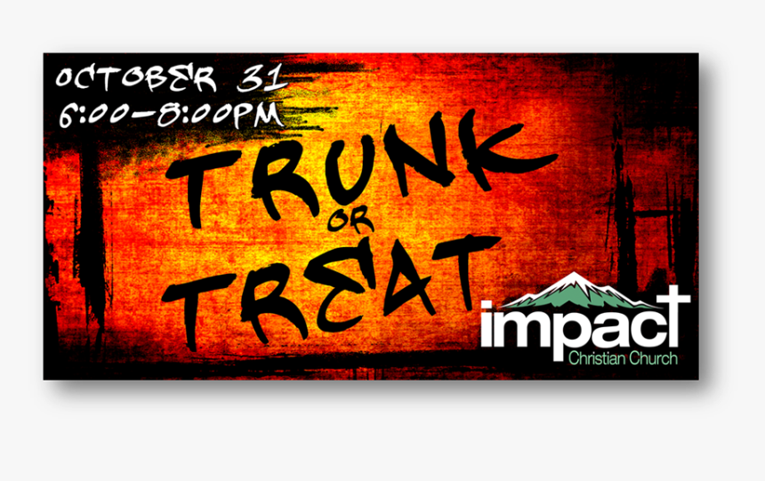 Trunk Or Treat Banner - Poster, HD Png Download, Free Download