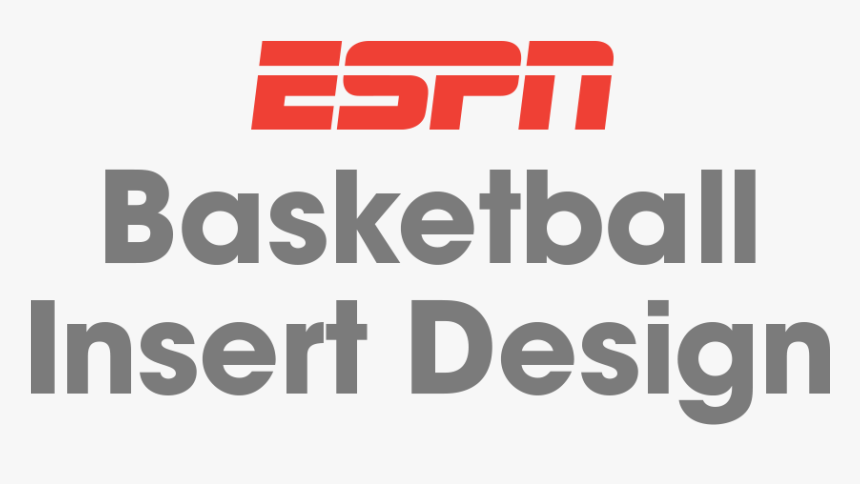 Espn Basketball Insert Design - Espn, HD Png Download, Free Download