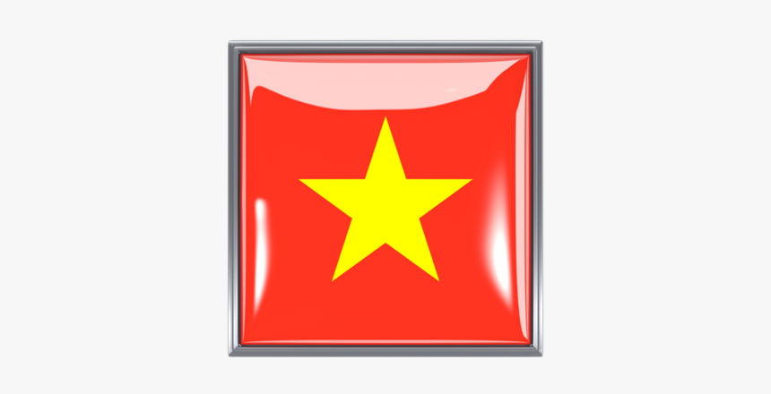 Metal Framed Square Icon - Vietnam Flag Square Png, Transparent Png, Free Download