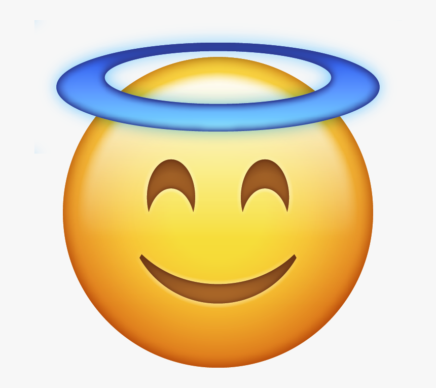 Emoji Face Png Photo - Angel Emoji Png, Transparent Png, Free Download