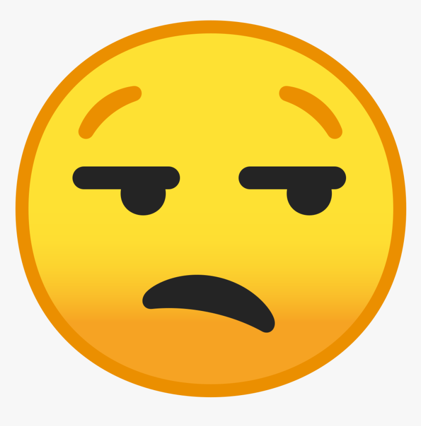 Unamused Face Icon - Raised Eyebrow Emoji Png, Transparent Png, Free Download