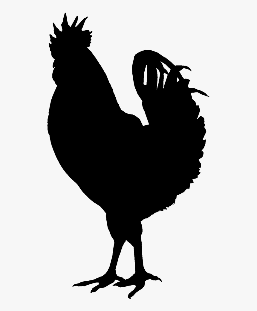 Chicken Silhouette Png, Transparent Png, Free Download