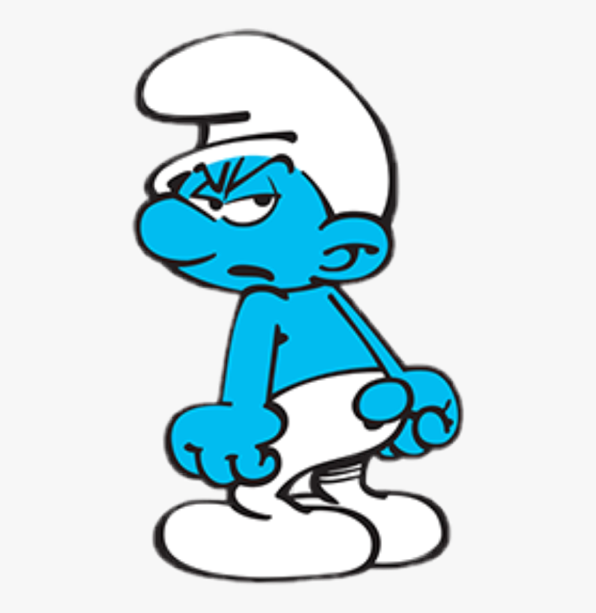 Smurf Angry, HD Png Download - kindpng.