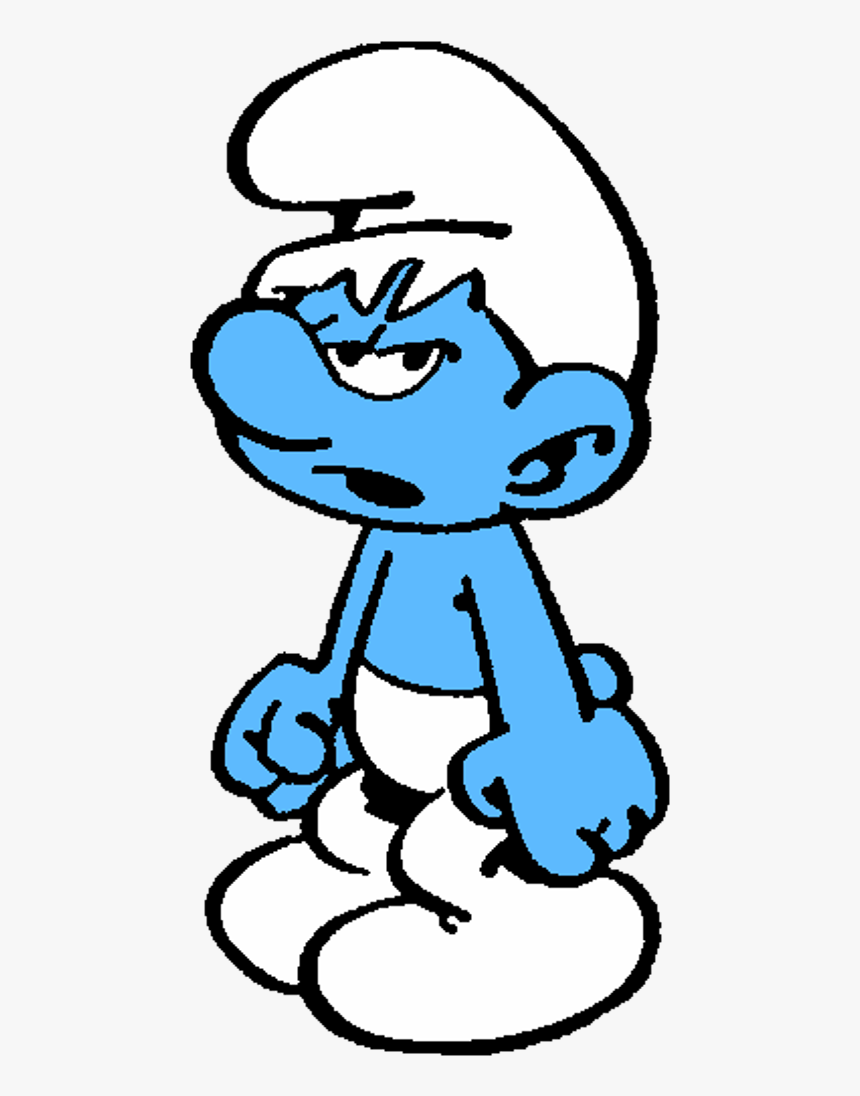 Grouchy Picture-ty612 - Grouchy Smurf Cartoon, HD Png Download, Free Download