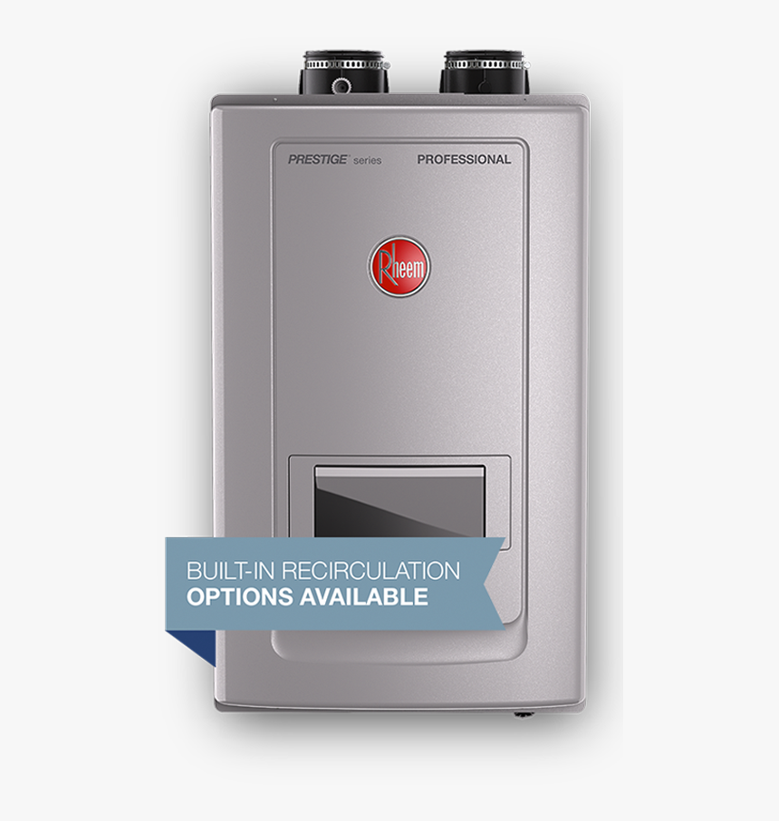 Rheem High-efficiency Tankless Water Heater - Rheem Tankless Water Heater With Built In Recirculating, HD Png Download, Free Download