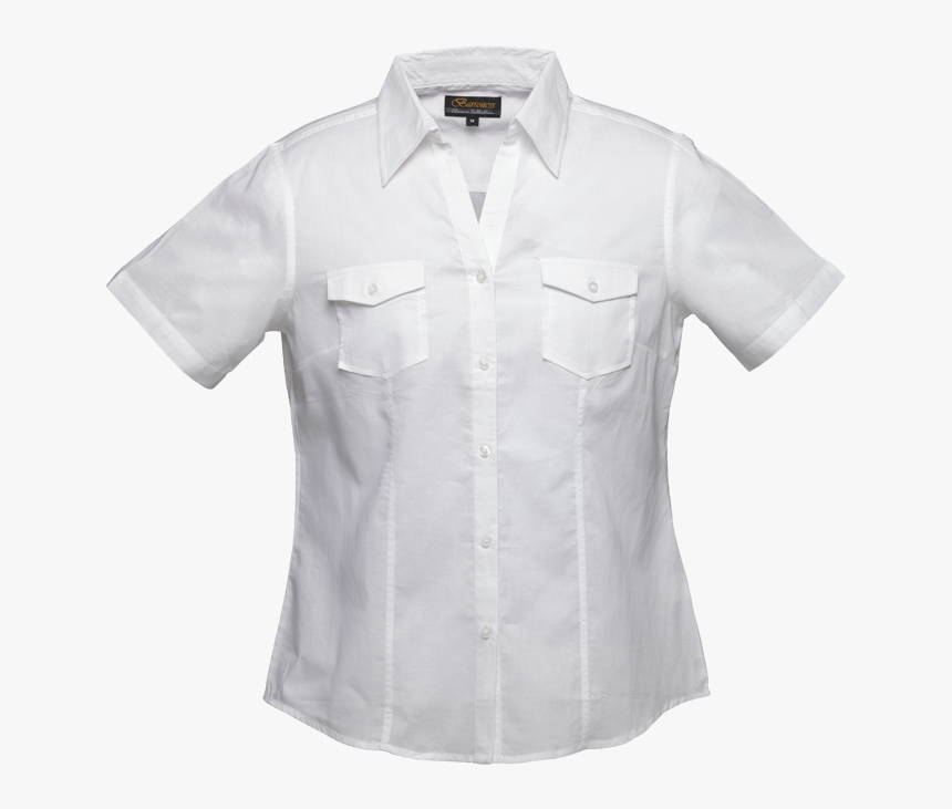 Ladies Corporate Blouse, - เสื้อ โปโล สี ขาว คอ ปก เทา, HD Png Download, Free Download