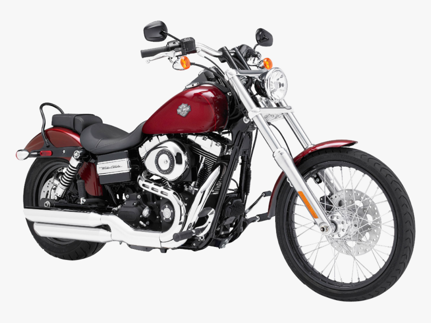 Red Harley Davidson Png Image - 2014 Harley Davidson Wide Glide, Transparent Png, Free Download