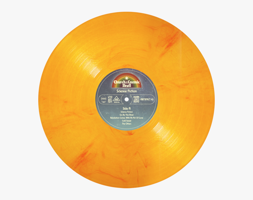 Solar Flare Vinyl & Any T-shirt - Transparent Orange Vinyl Record, HD Png Download, Free Download