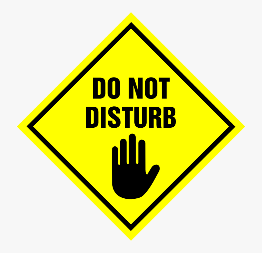 Do Not Disturb Sign, HD Png Download - kindpng
